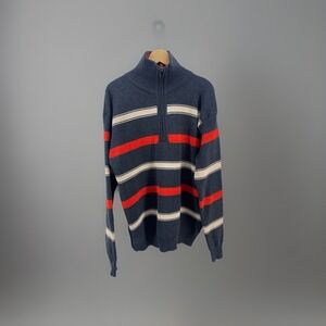 Pronti By Phiti Knit Sweater Mens Size 4XL  1/4 Zip Pullover